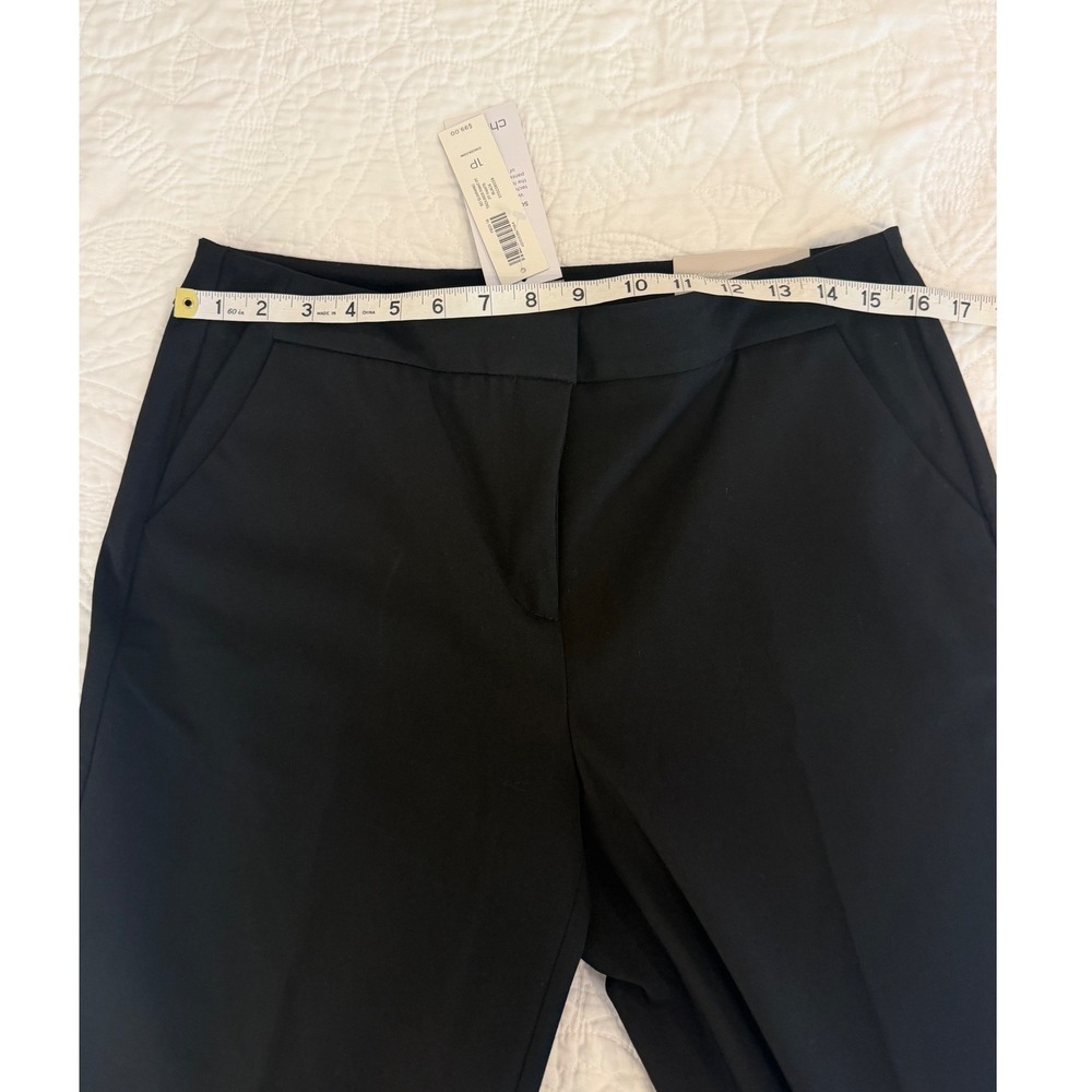 NWT Chicos So Slimming Trouser Pants Black Straight Leg Petite 1P 8P NEW - Picture 7 of 8
